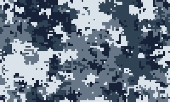 Design hidden identity hide. Square abstract warrior battle. Invisible flora military effect. vector
