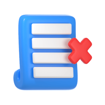 document decline 3d icon png