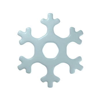 Snowflake 3D Icon png