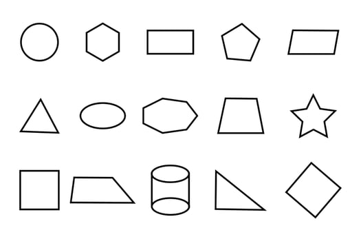 Exploring the Beauty of Geometric Shapes in Design vector