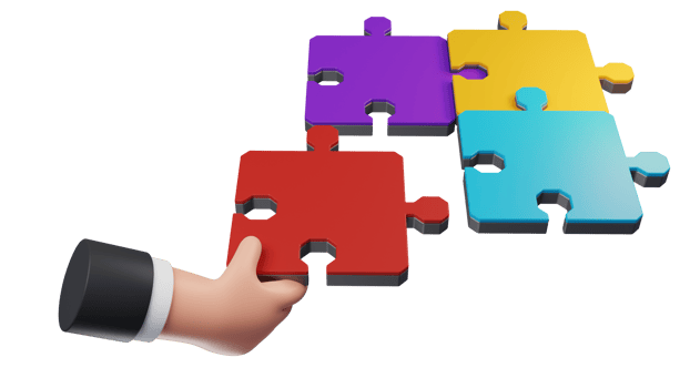 Hands Putting Two Jigsaw Puzzle Pieces Together Thin Line Icon - Editable Stroke png