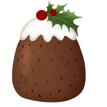 Chocolate Christmas Pudding png