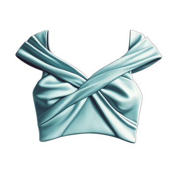 Blue top with a bow on it png