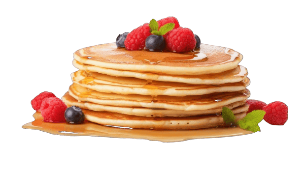 Collection of . Pancakes, isolated on a transparency background. png