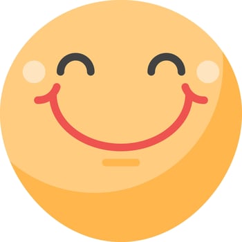 Smiley face emoji vector