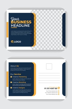 Stylish business postcard design. Modern design and Colorful stylish background vector