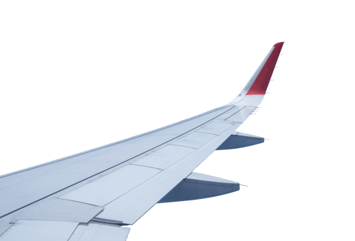 Airplane wing isolated png