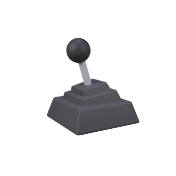Gear Shifting car isolated 3d render icon illustration png