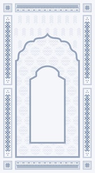 abstract boho style prayer mat vector