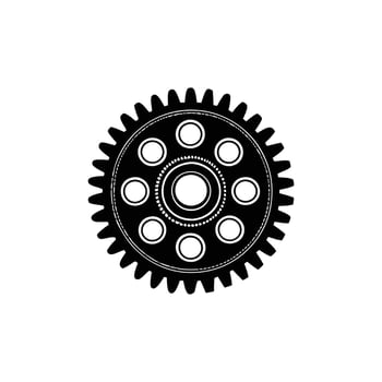 Gear icon illustration vector