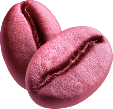 Coffee bean pink color png