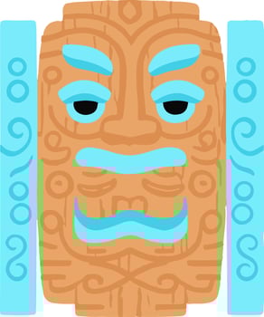 Tiki Culture Mask Totem Spirituality vector