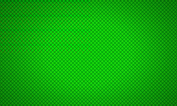 Green diagonal square grid background vector