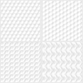 Set of Different Golf Background. Halftone Texture. vector