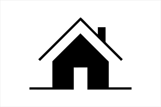 house design icon logo, home logo art illustration vector