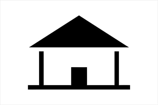 house art symbol , home logo art illustration vector