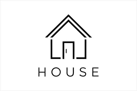 home logo image, house , home logo art illustration vector