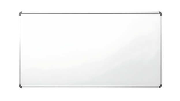 A Clean Whiteboard Ready for Ideas and Notes png