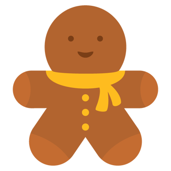 gingerbread man christmas cake biscuit png