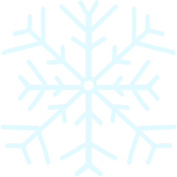 Big blue color snowflake png