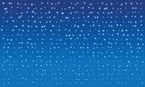 Snowflake Background. Snowfall In Sky Background. vector