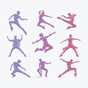 Vibe Step collection logo design vector