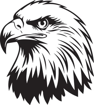 Majestic Eagle Head icon design vector