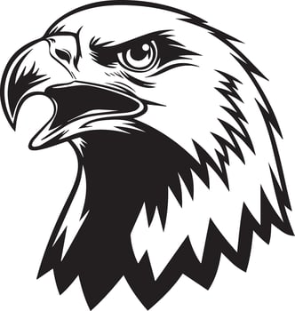 Strong Eagle Silhouette Icon vector