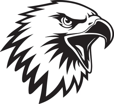 Eagle Eye Silhouette Design vector