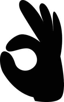 Okay icon. OK sign. Ring hand gesture symbol. Gesture okay logo. flat style. vector
