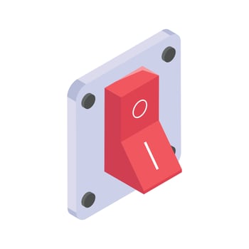 Get this amazing icon of power switch in modern style vector
