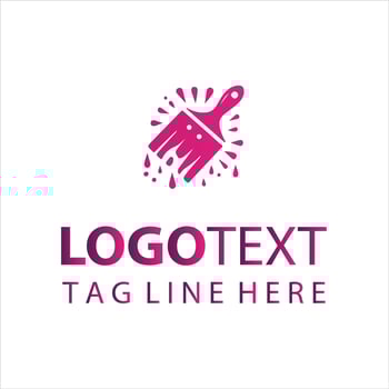 Pro Tint Paint works Logo vector
