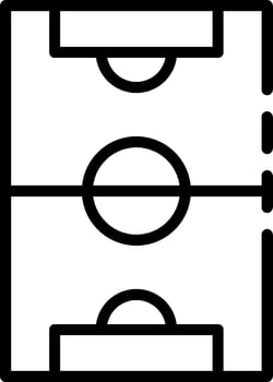 A soccer field with two lines on it vector