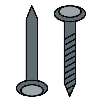 Screws and hardware icon concept vector