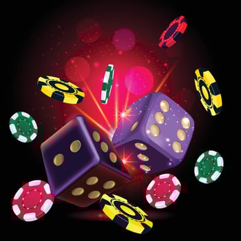 Game Dices, Pegs dice, token, Background. vector
