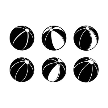 Beach Ball Icon Graphic Design - Fun, Colorful and Creative File vector