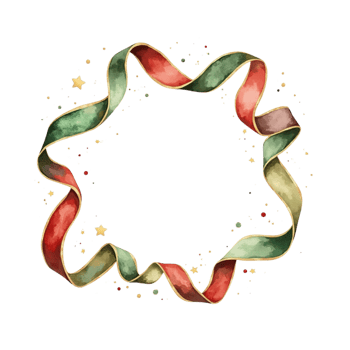 Christmas Ribbon Border png