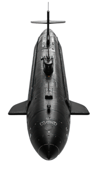 Submarine isolate on transparency background png