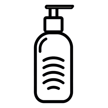 Bold Air Freshener Icon with Thick Lines and Spray Bottle Silhouette png