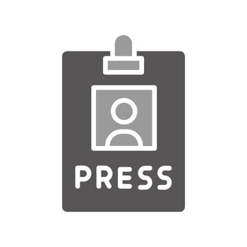 Press Pass Icon Design vector