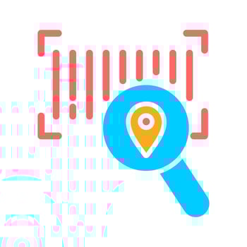 Barcode Tracking Icon Design vector
