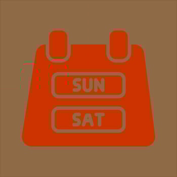 Weekend Getaway Icon Design vector