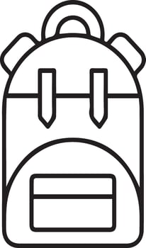 Backpack icon illustration clipart vector