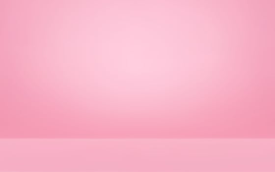 Pink empty studio background with soft gradient lighting. 3d render minimalist backdrop surface vector