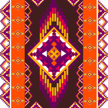 Geometric ethnic seamless pattern vector