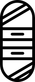 A black and white image of a hamburger vector