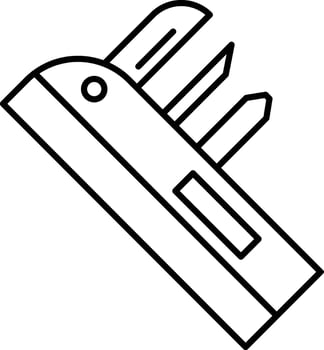 Multitool Line Icon Design vector