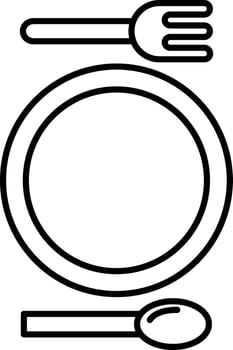 Canteen Line Icon Design vector
