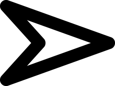 Bold black arrow pointing to the right, representing direction, progress, and forward movement, ideal for presentations, websites, and graphic design projects vector
