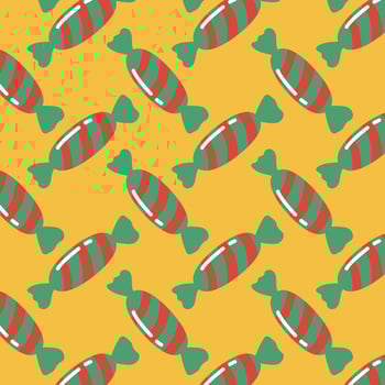 Colorful seamless candy pattern. Sweet festive design for wrapping paper, textiles, scrapbooking, and holiday decorations vector